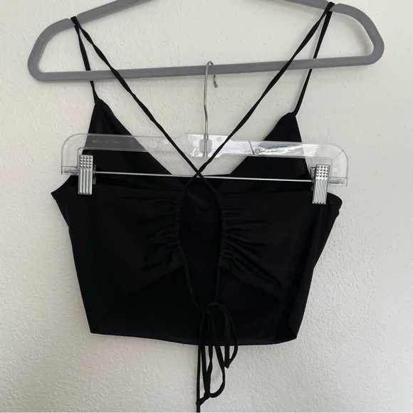 Urban Outfitters Cropped Cowl Neck Strappy Top SMALL - Picture 6 of 8